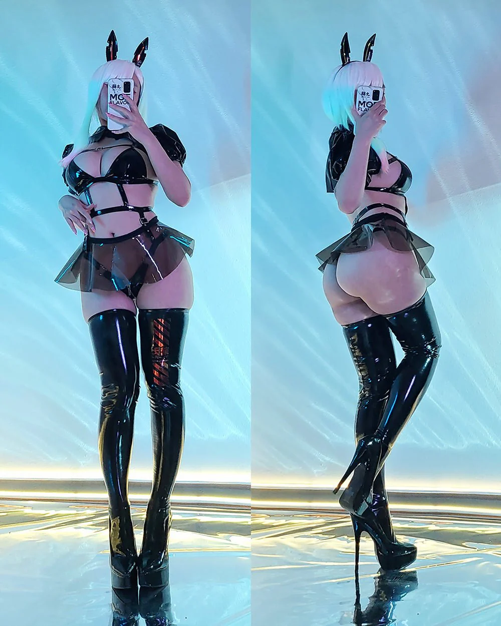 Cyber Bunny Set Cosplay Lingerie - Image 4