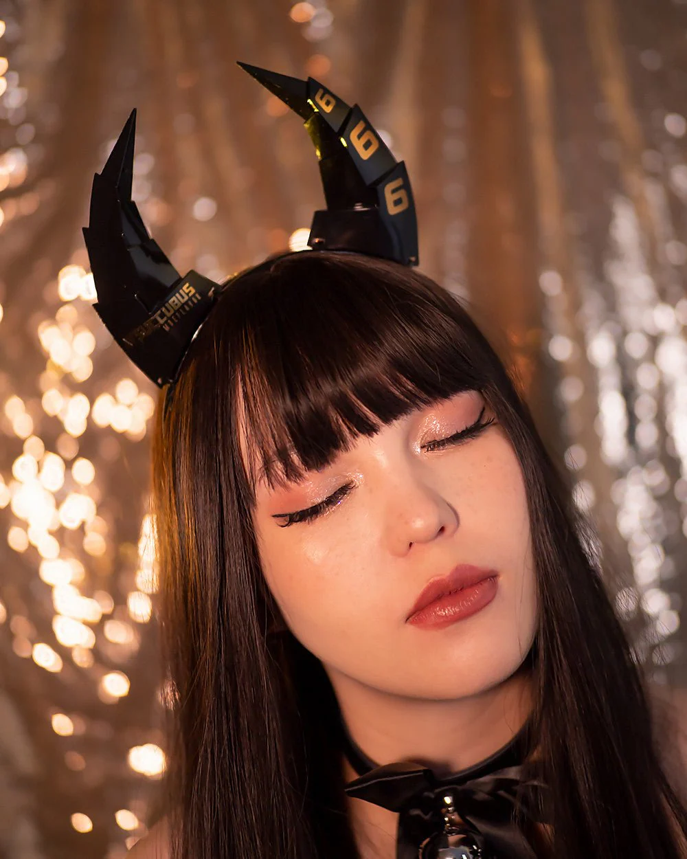 Cyber Succubus Headband Horns - Image 3