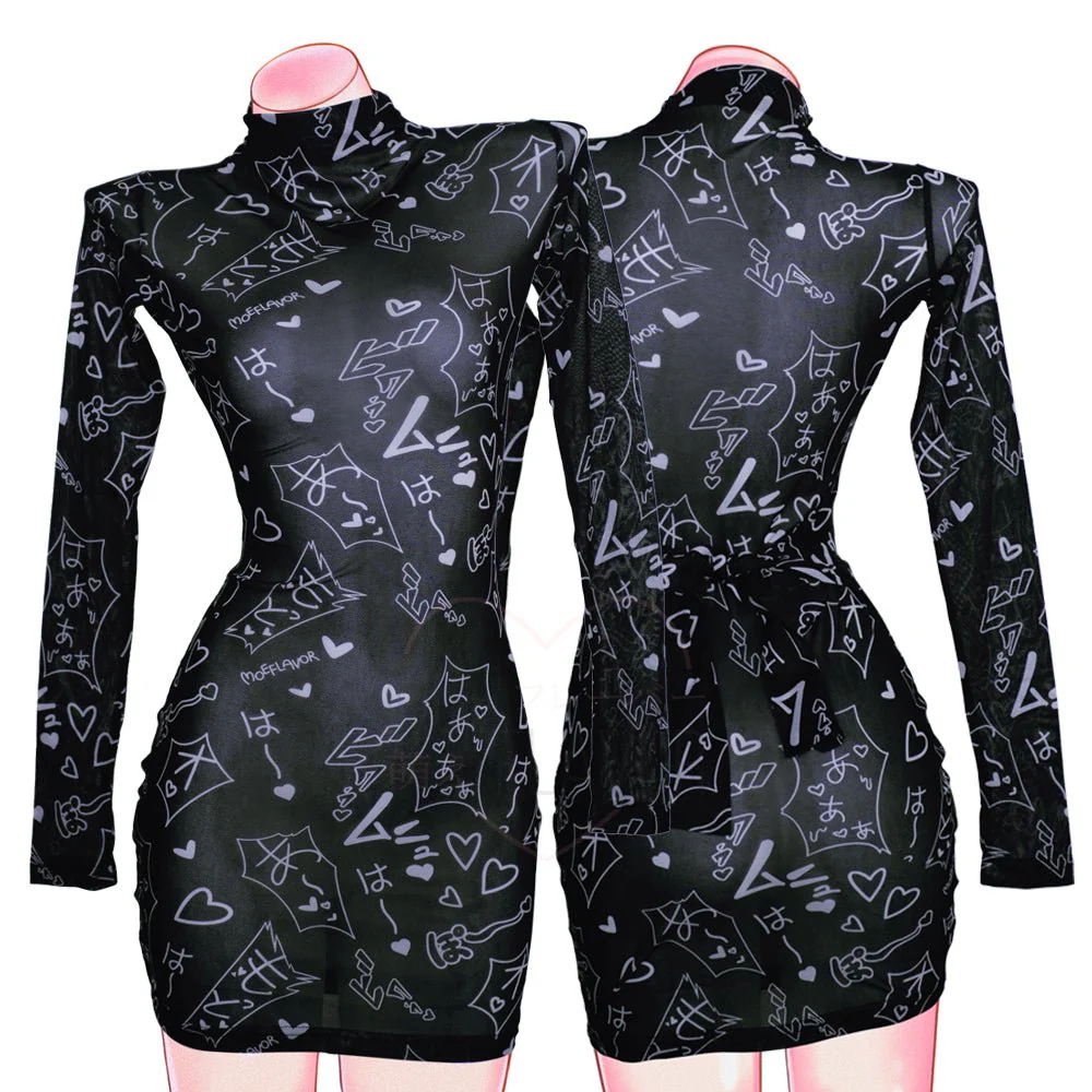 Mesh Manga Noises Dress - Image 9