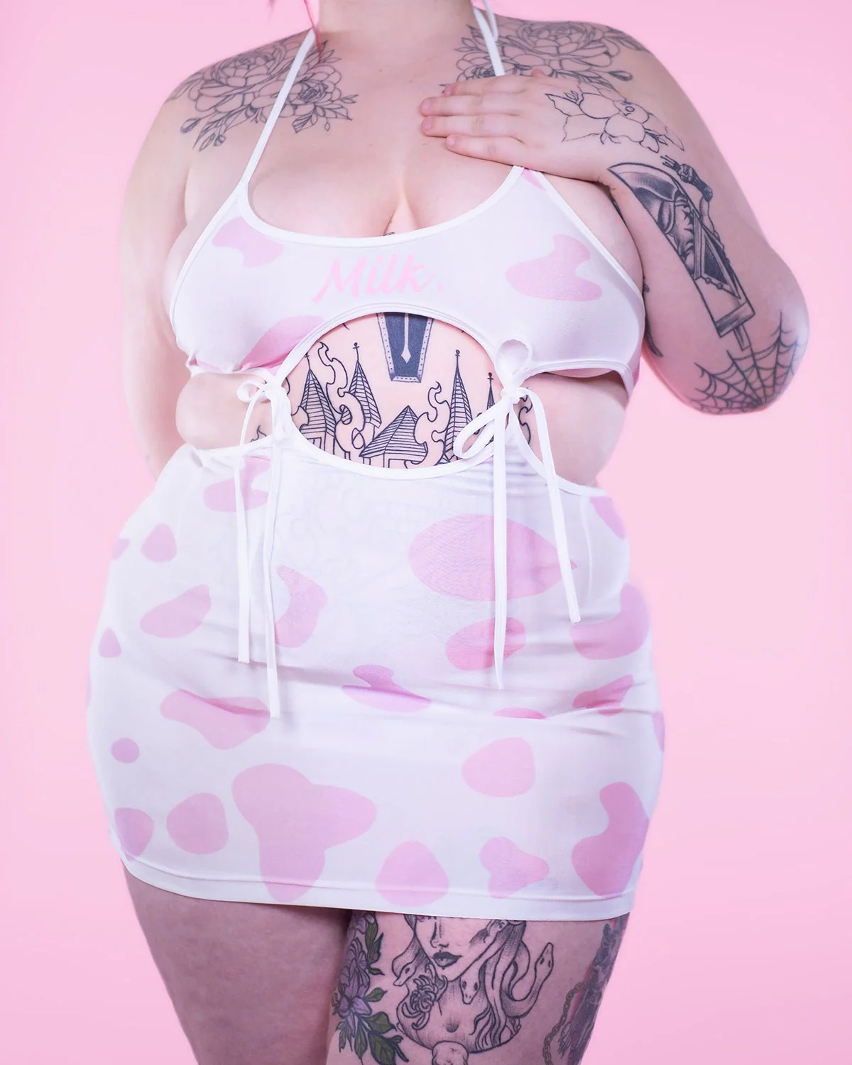 Drippin In Milk Dress - Image 8