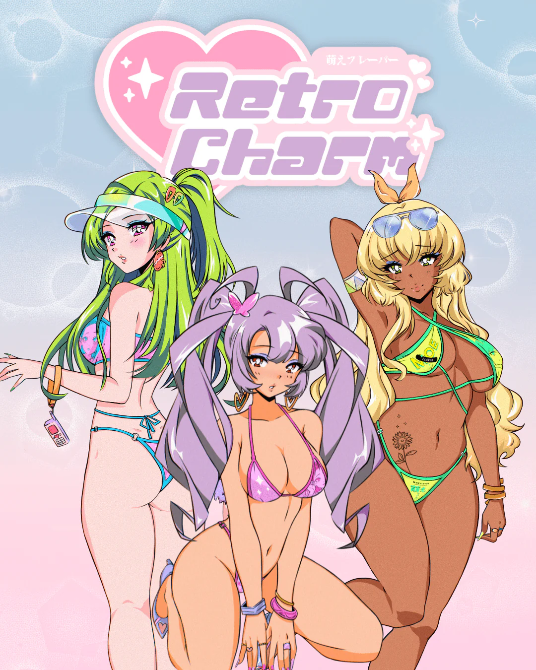Idol Retro Charm Anime Swimsuit - Image 8