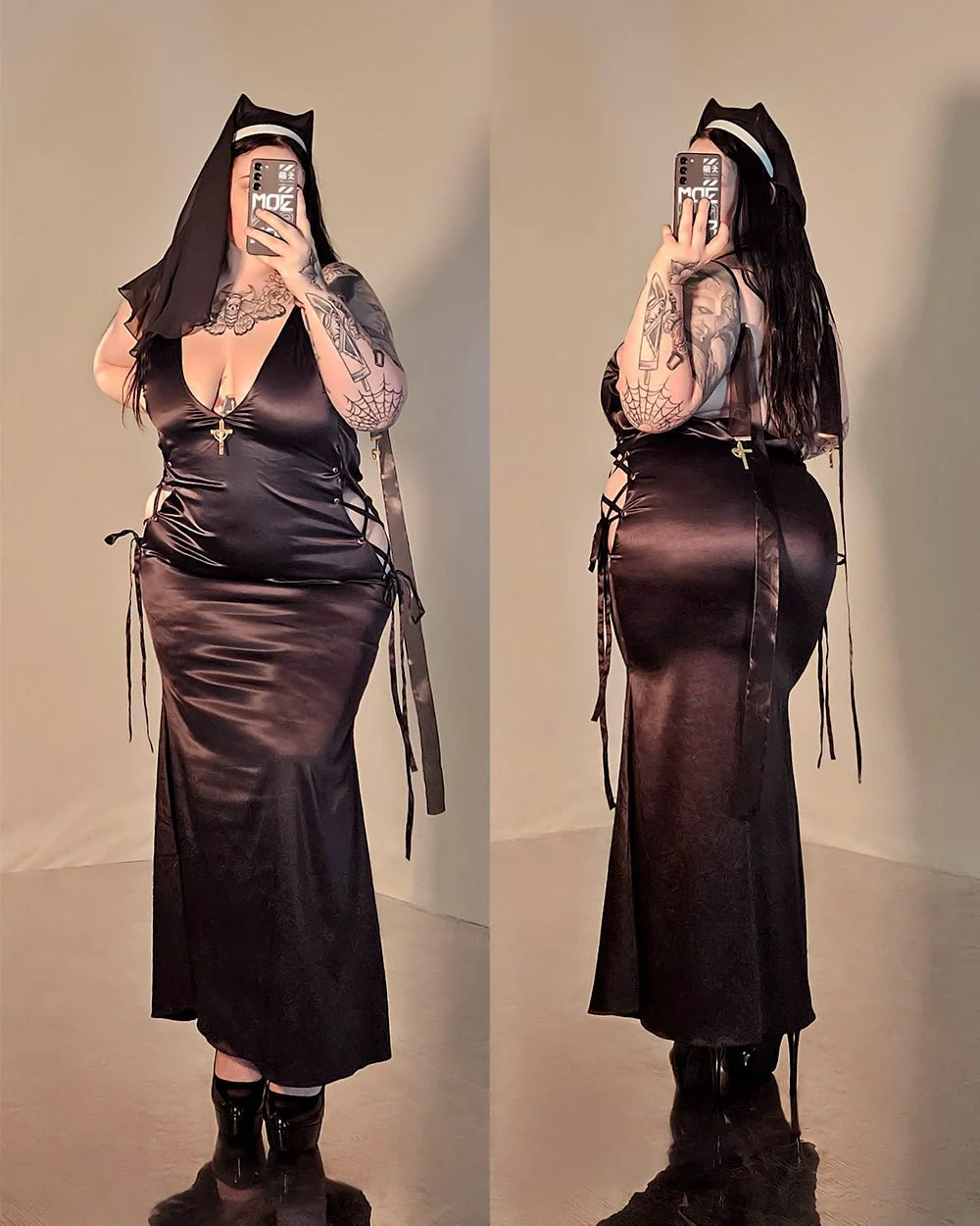 Gold Drip Nun Chain Dress - Image 5