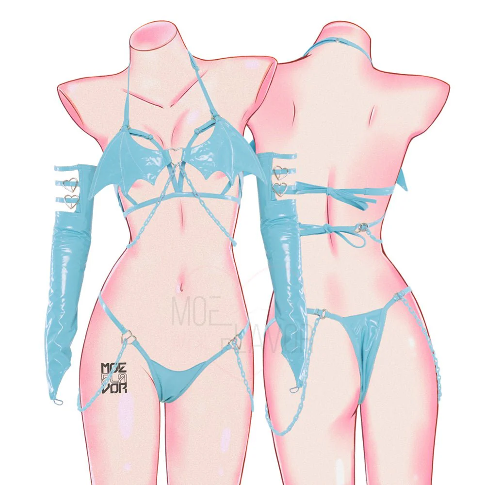 Pastel Succubus Cosplay Lingerie - Image 11