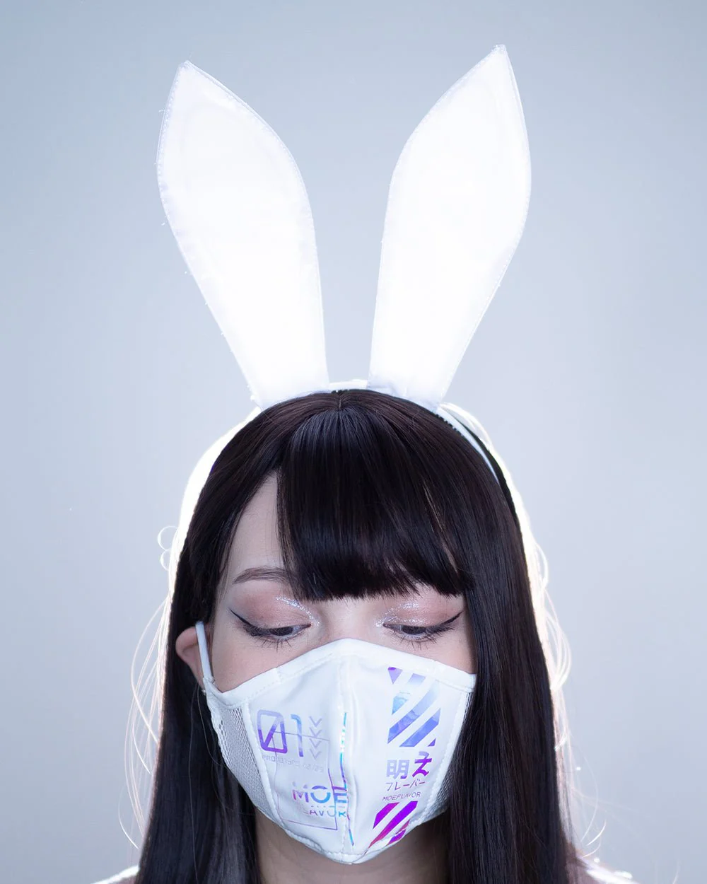 Cyber Bunny Mask Cosplay Latex - Image 3