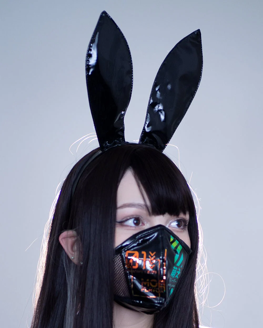 Cyber Bunny Mask Cosplay Latex - Image 5