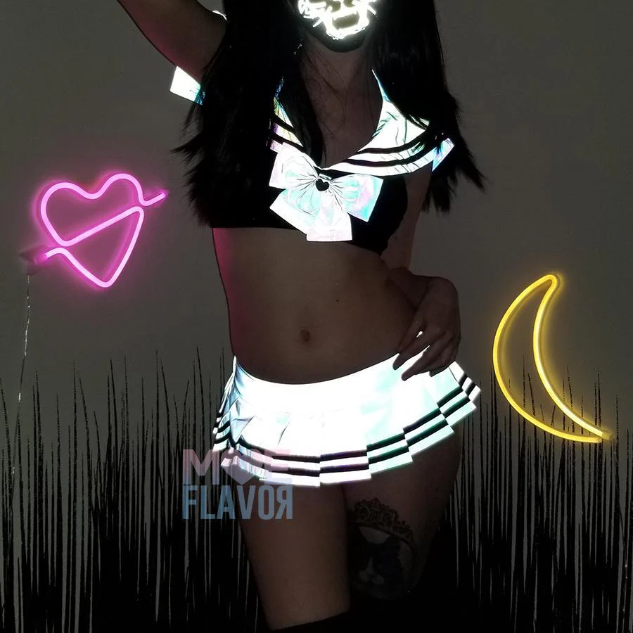 Kawaii Reflective Rainbow Sailor Set - Image 4