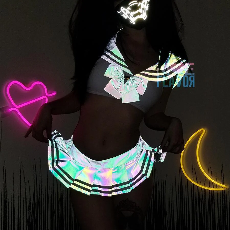 Kawaii Reflective Rainbow Sailor Set - Image 7