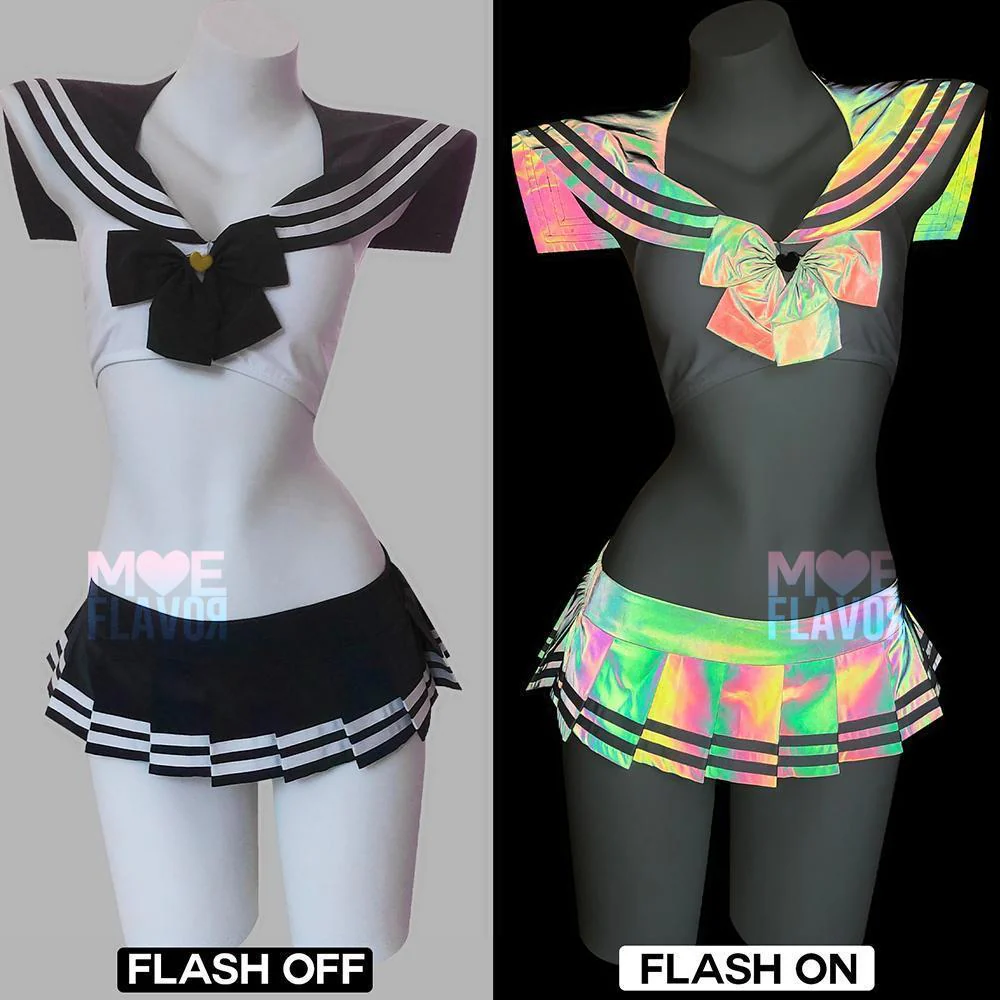 Kawaii Reflective Rainbow Sailor Set - Image 8