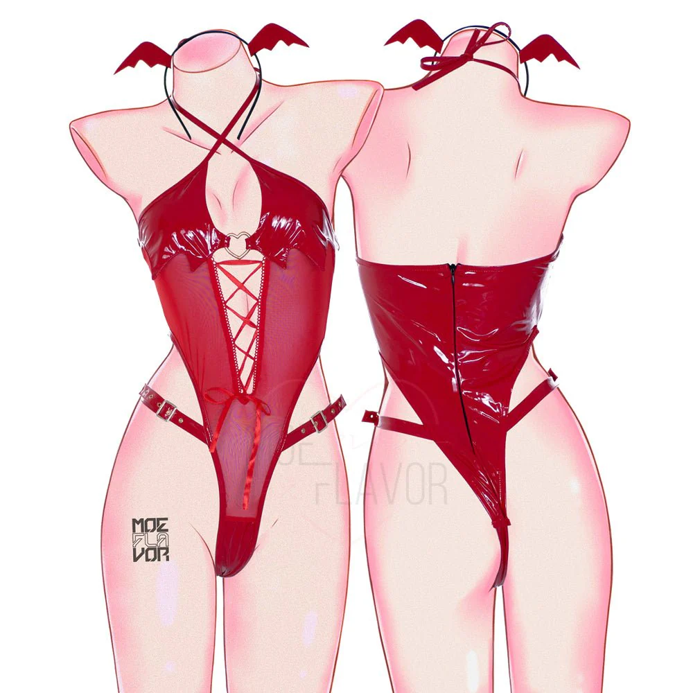 Sheer Succubus Bodysuit Costume - Image 8