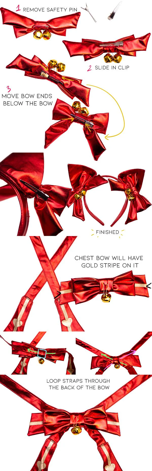Ribbon Kitten Lingerie Bow Set - Image 7