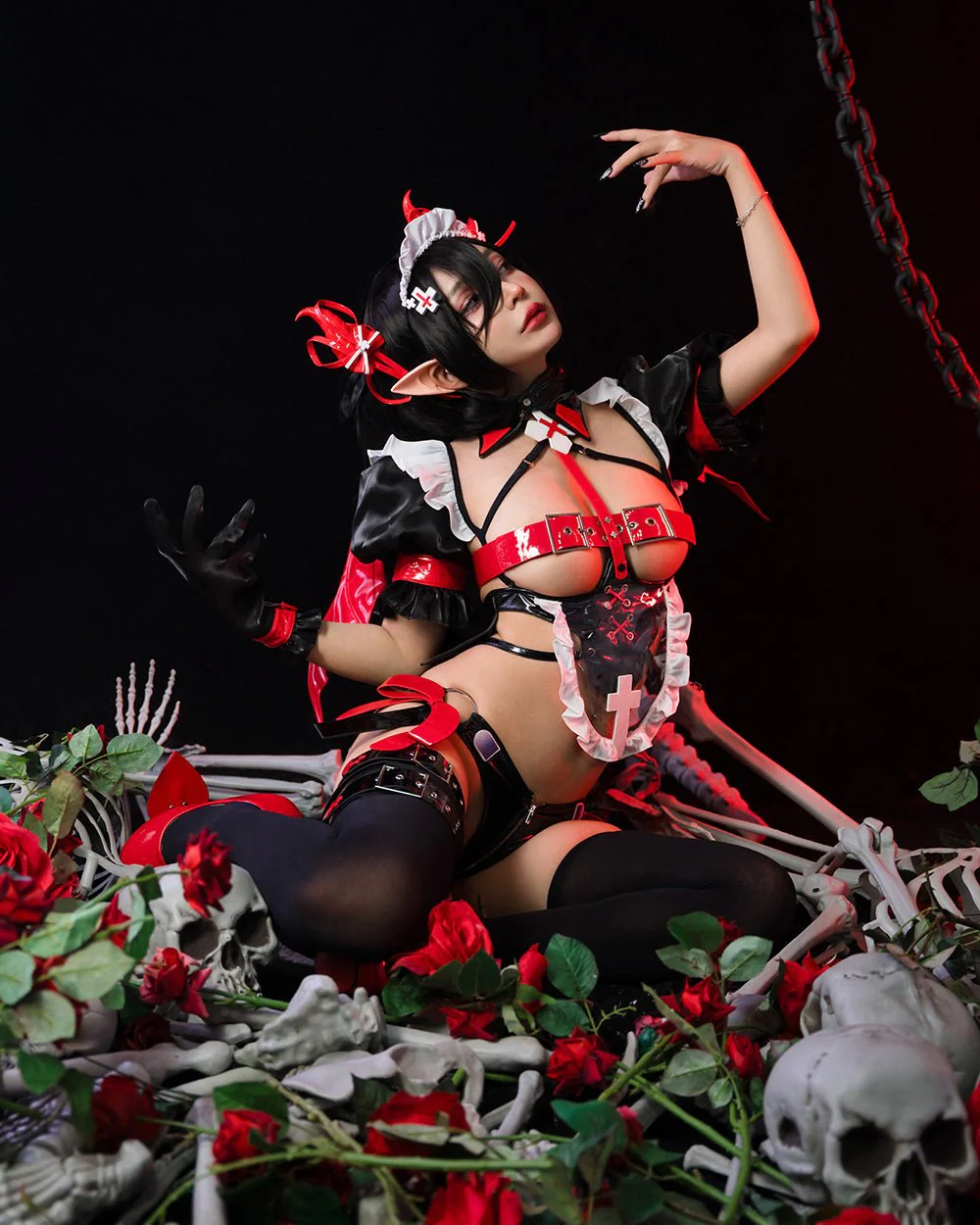 Demon Medic Anime Costume - Image 4