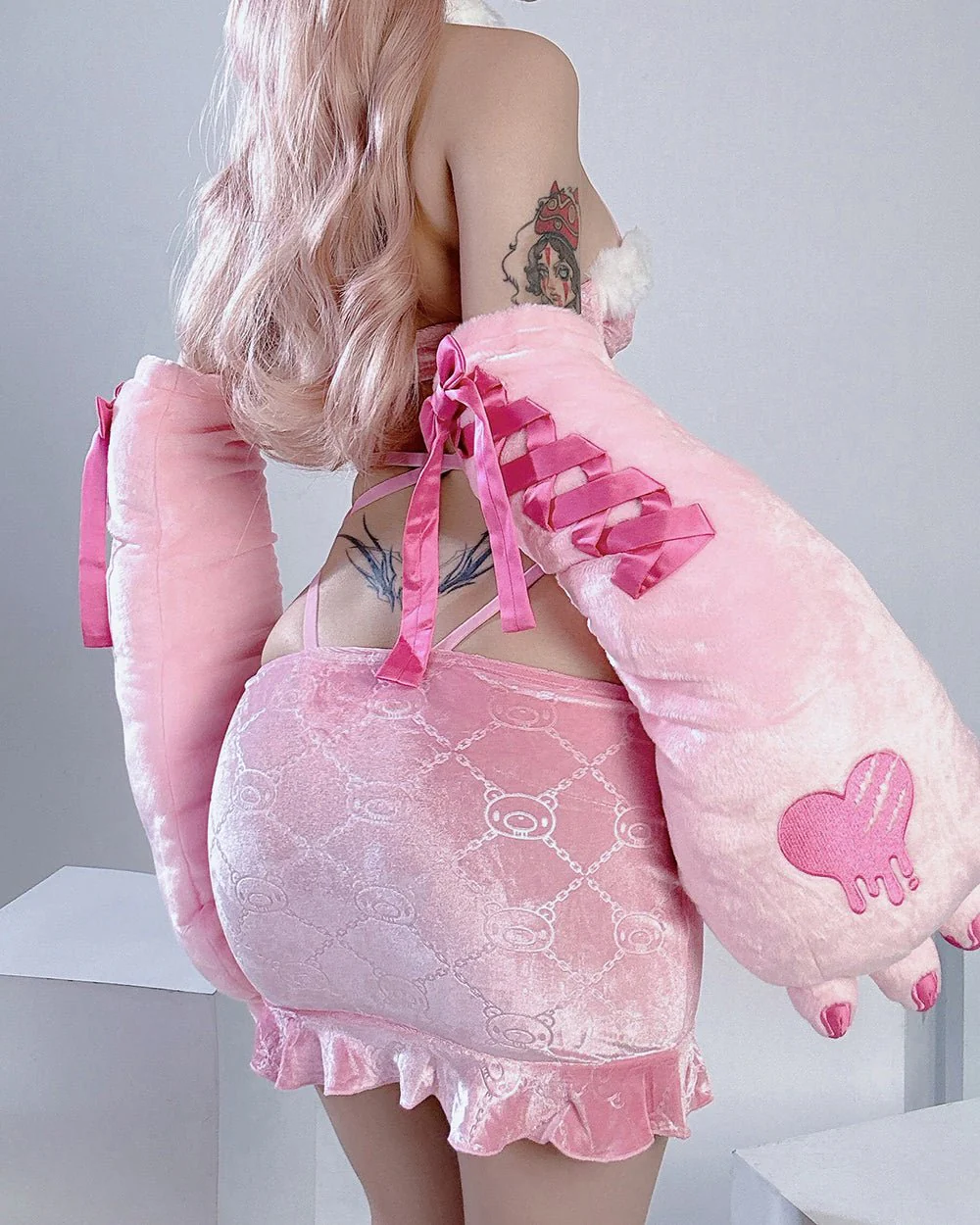 Pastel Winter Top & Skirt [MOEFLAVOR x Gloomy Bear] - Image 3