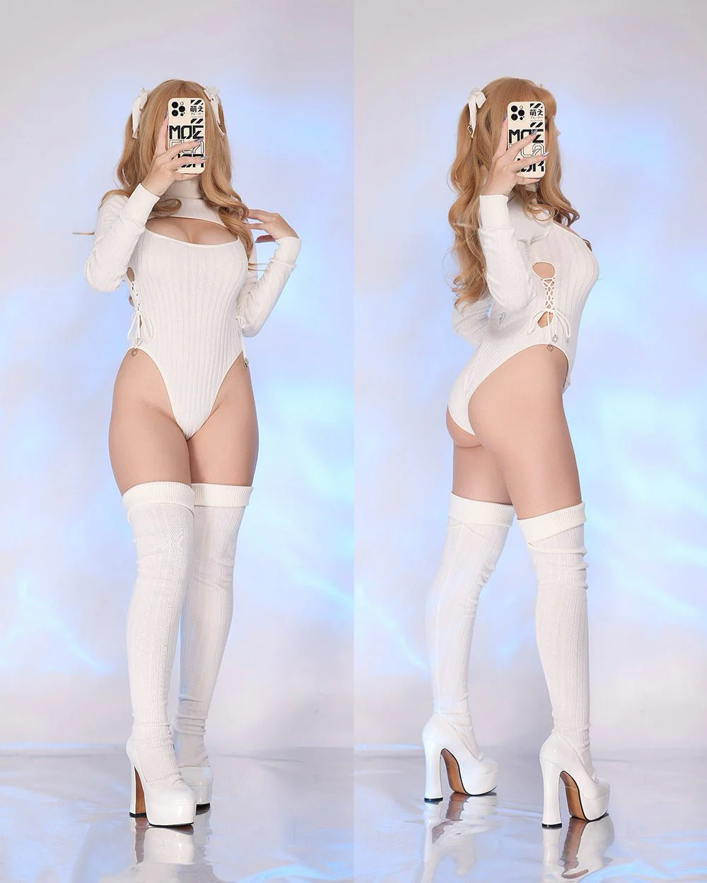 Winter Fox Sweater Bodysuit - Image 4